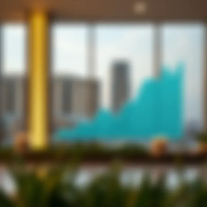 Graph illustrating the investment potential and market trends of Marina Gate Jumeirah Living