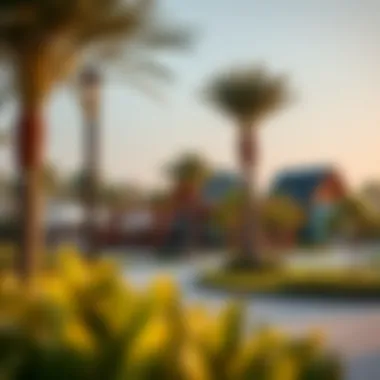 Community amenities available in مجمع الريف including parks and recreational facilities