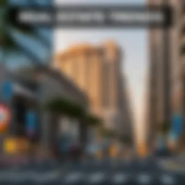 Infographic illustrating trends and future projections for real estate investment on Mohammed Bin Zayed Street