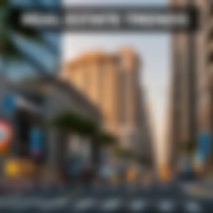 Infographic illustrating trends and future projections for real estate investment on Mohammed Bin Zayed Street