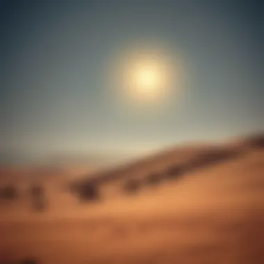 Serene landscape of Al Marmoom Desert