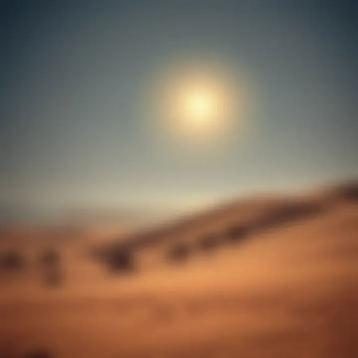 Serene landscape of Al Marmoom Desert