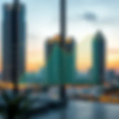 An analytical graph depicting the trends in Dubai's real estate market.