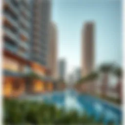 Architectural view of Oasis Tower 1 showcasing its modern design