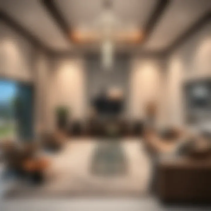 Sophisticated Interior of a Rashidiya Villa Modern interior design of a Rashidiya villa