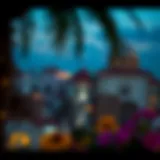 A picturesque view of قرية الوصل القصيص showcasing its unique architecture