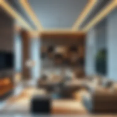 Luxurious Living Space Luxurious interior design of a living space in Regalia by Deyaar