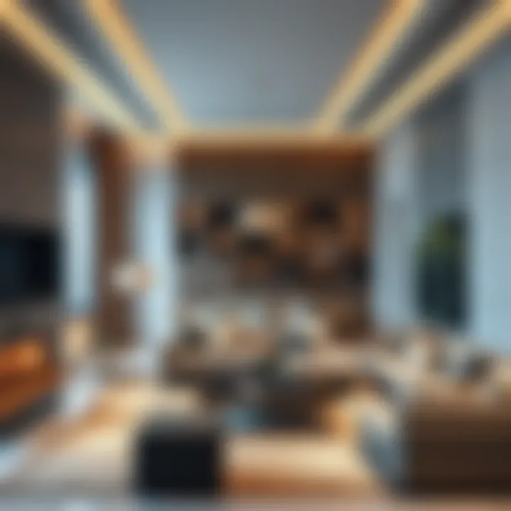 Luxurious Living Space Luxurious interior design of a living space in Regalia by Deyaar