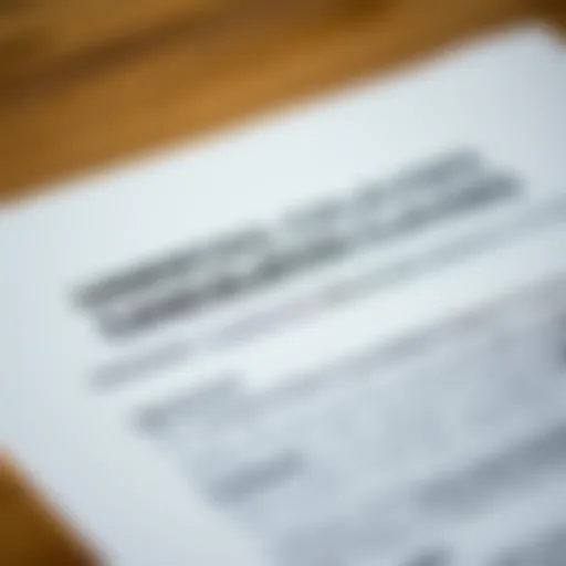 A close-up of a rental agreement highlighting cancellation clauses