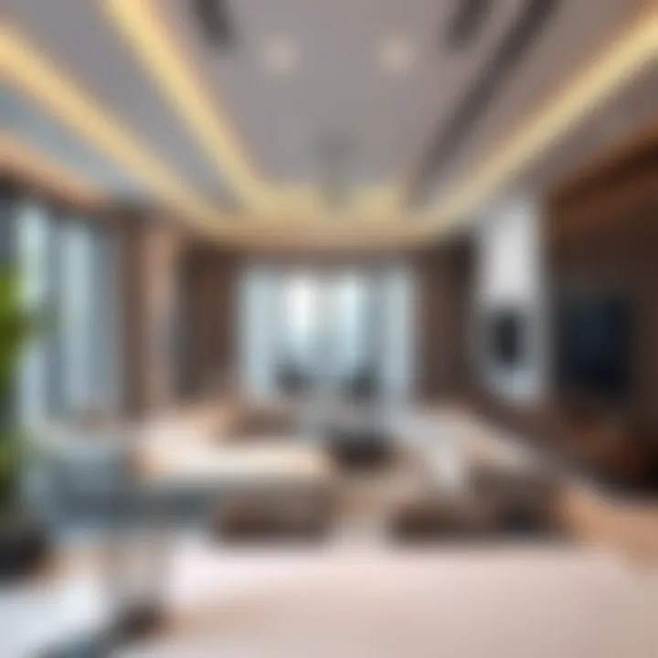 Modern Living Space in Al Quoz Spacious living room in a modern Al Quoz apartment