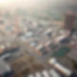 Aerial view of Sharjah Industrial Area 6 showcasing the expansive layout