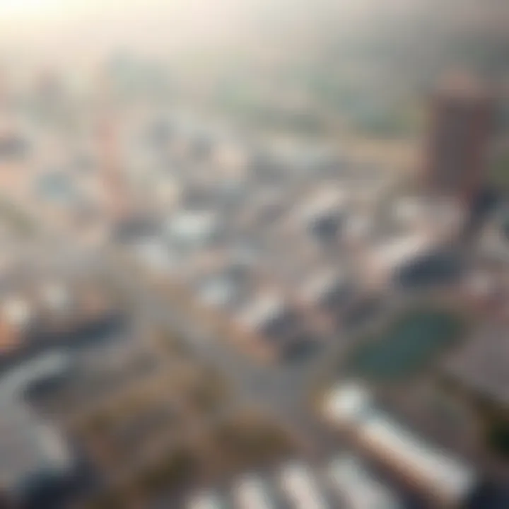 Aerial view of Sharjah Industrial Area 6 showcasing the expansive layout