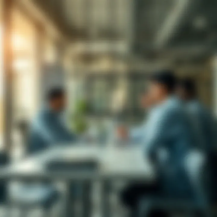 Business meetings taking place in an office setting within Sharjah Industrial Area 6