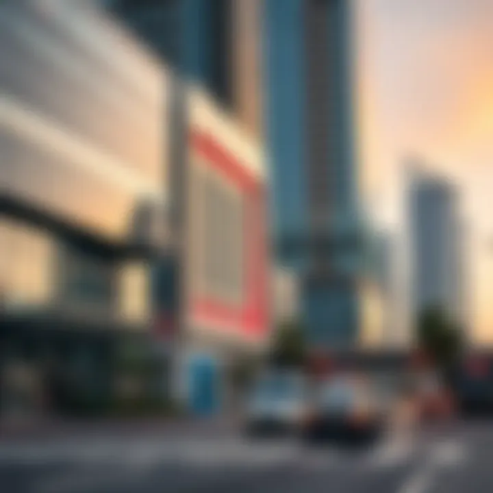 Architectural highlights along Sheikh Zayed Road reflecting modern design