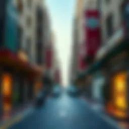 Vibrant commercial street in Bur Dubai