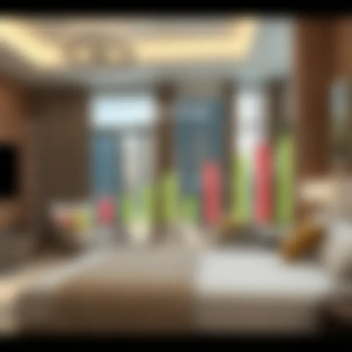 A market analysis chart showing trends in Dubai's rental prices