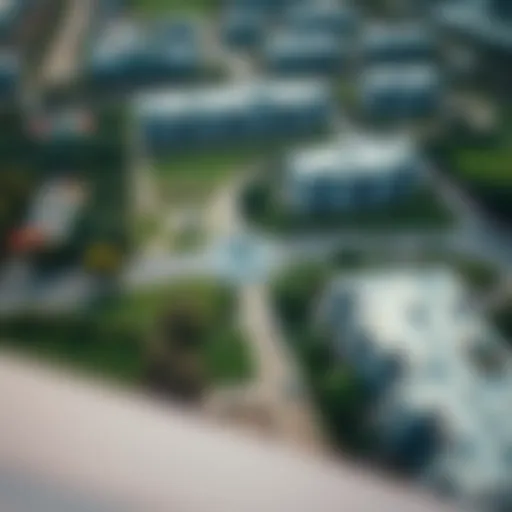 Aerial view of Sobha Heartland showcasing landscaped green spaces and modern architecture