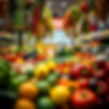 An array of fresh produce available at Spinneys Burjuman, highlighting quality and variety.