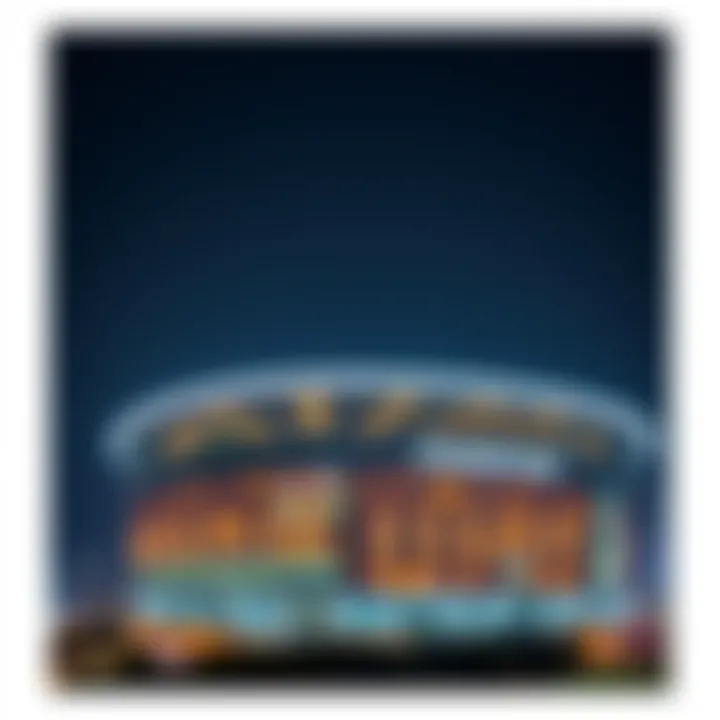 Stadium Point: A Beacon of Urban Vibrancy Night view of Stadium Point illuminated, symbolizing urban vibrancy