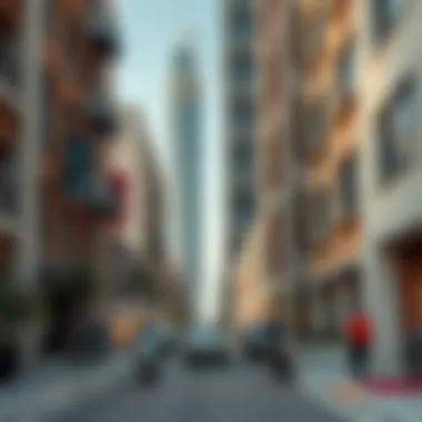 Vibrant community life in Bur Dubai around studio flats