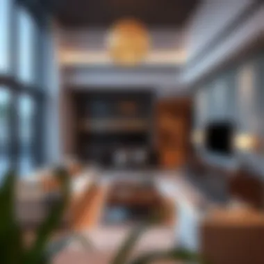 Modern Living Space in Dubai South Contemporary studio interior in Dubai South