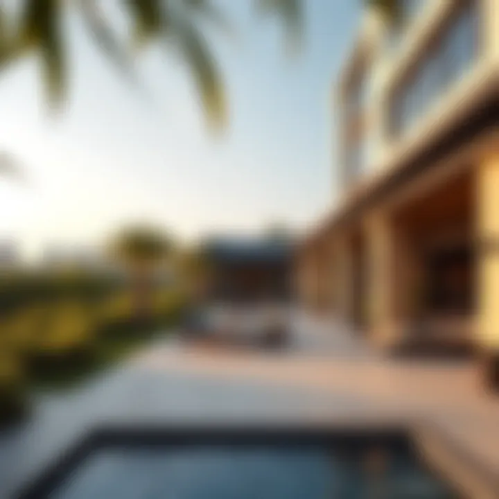 Outdoor Amenities at Address Fountain Views Elegant outdoor amenities and recreational spaces at Address Fountain Views