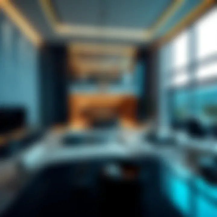 Luxurious Residence Interior Luxurious interior of a residence in Address Fountain Views featuring modern amenities