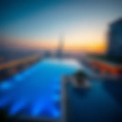 Aerial View of Aura Sky Pool Aerial view of Aura Sky Pool showcasing its stunning design