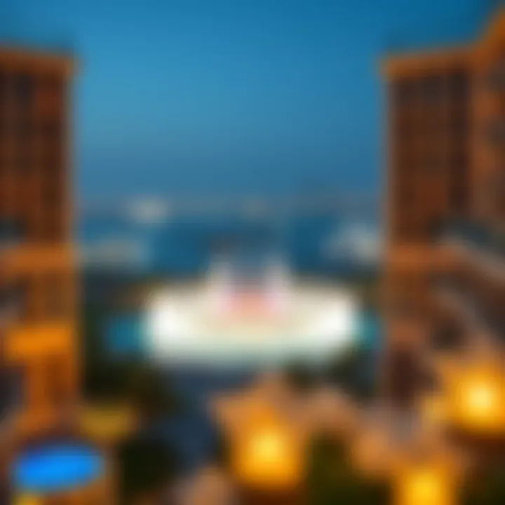 Properties with a View of the Dubai Fountain Aerial view of properties overlooking the Dubai Fountain