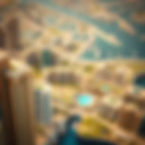 Aerial View of Dubai's Real Estate Landscape Aerial view of Dubai real estate landscape