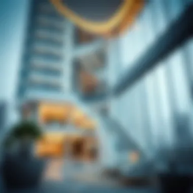 Modern architectural details of The Jewels Tower 2