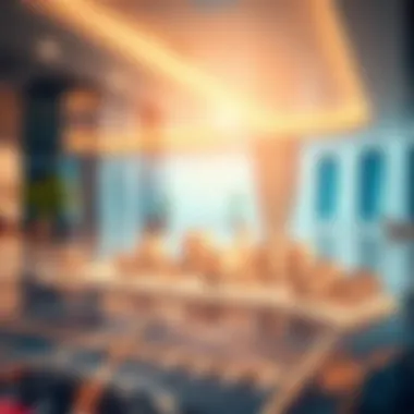 Technology in Property Management An illustration depicting technological advancements in property management