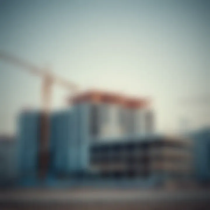 Azizi Developments Project Under Construction A prominent Azizi Developments project under construction, symbolizing growth in real estate.