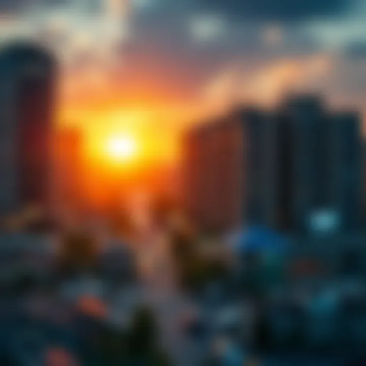 Graph depicting economic trends and real estate opportunities in Shakhbout City