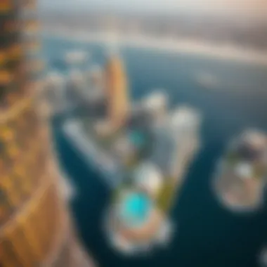 Stunning Aerial View of Skyview Tower Marina Aerial view of Skyview Tower Marina showcasing its stunning architecture