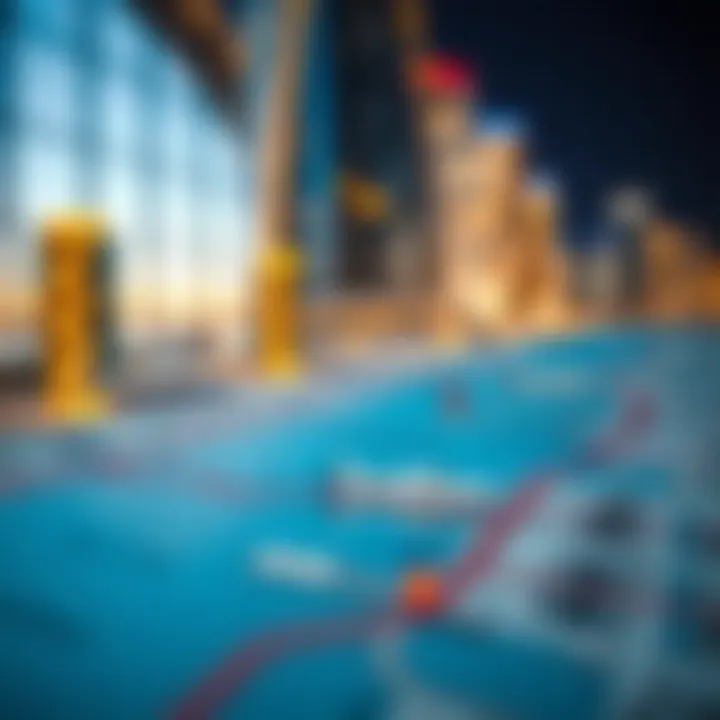 Strategic Location of Skyview Tower Marina on Map Map highlighting the strategic location of Skyview Tower Marina in Dubai