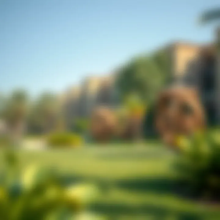 Lush green parks and recreational areas in the Meadows
