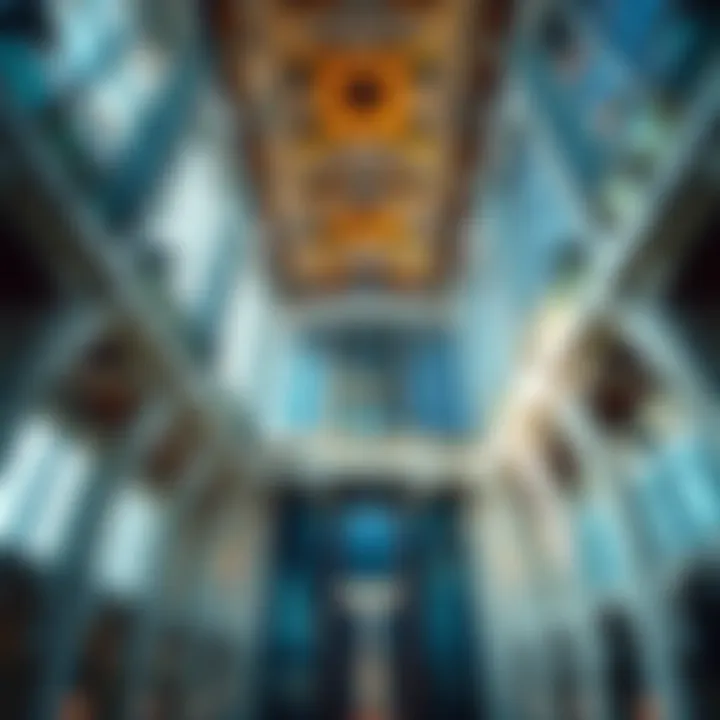 Intricate Architectural Details of Burj Khalifa's Upper Levels Architectural details of Burj Khalifa's upper levels