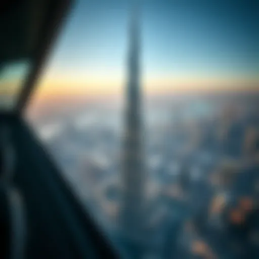 Stunning Panoramic View from the Pinnacle of Burj Khalifa Panoramic view from the top floor of Burj Khalifa