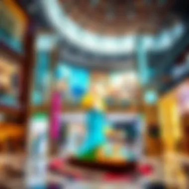 Luxury Retail Experience at Dubai Mall A vibrant view of the Dubai Mall showcasing luxury retail
