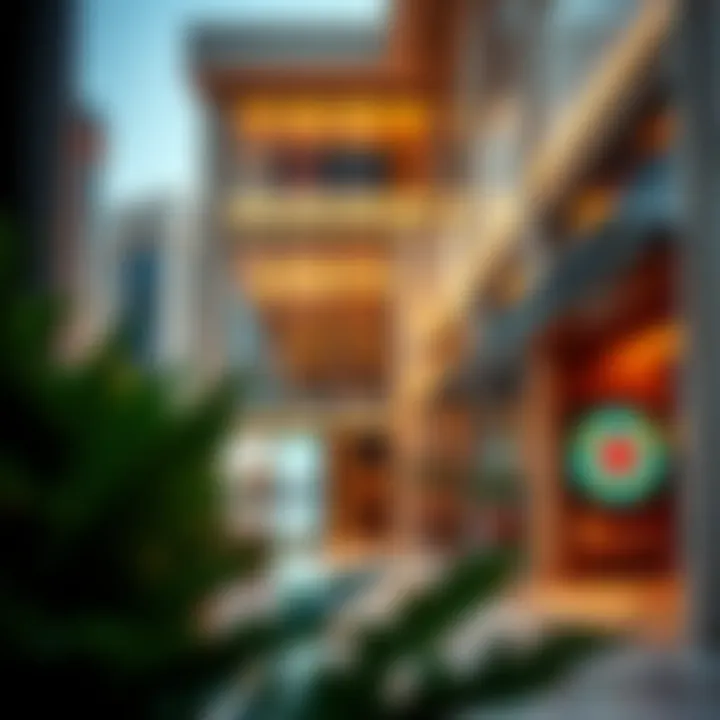 Chic Boutiques in Dubai's Shopping Districts A modern boutique in a high-end shopping district