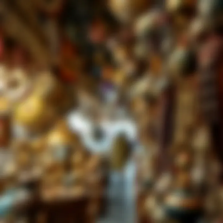 Handcrafted Treasures at Souk Deira Artisan crafts on display