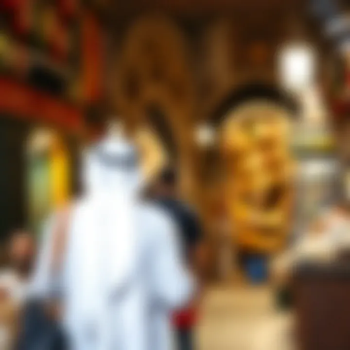 Engaging with Culture at Souk Deira Visitors exploring the souk