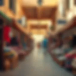 Traditional market ambiance of Souk Al Marfa
