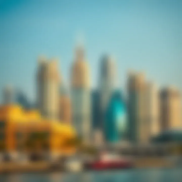 Dubai Marina Skyline Architectural marvel of the Dubai Marina skyline