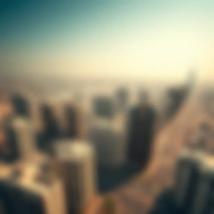 Aerial view of Dubai's evolving real estate market and development projects.