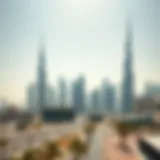 A breathtaking view of Dubai's skyline showcasing iconic skyscrapers.
