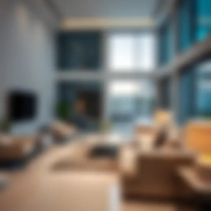 Stylish interior of a modern villa