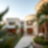 Luxurious villa exterior in Al Warqa