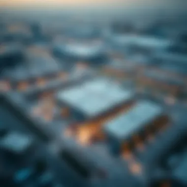 Strategic Locations for Warehousing in Dubai Aerial view of strategic warehouse locations in Dubai